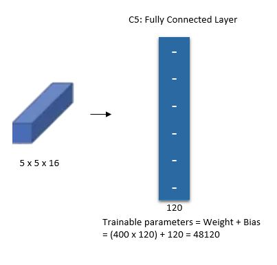 C5: Fully Connected Convolutional Layer
